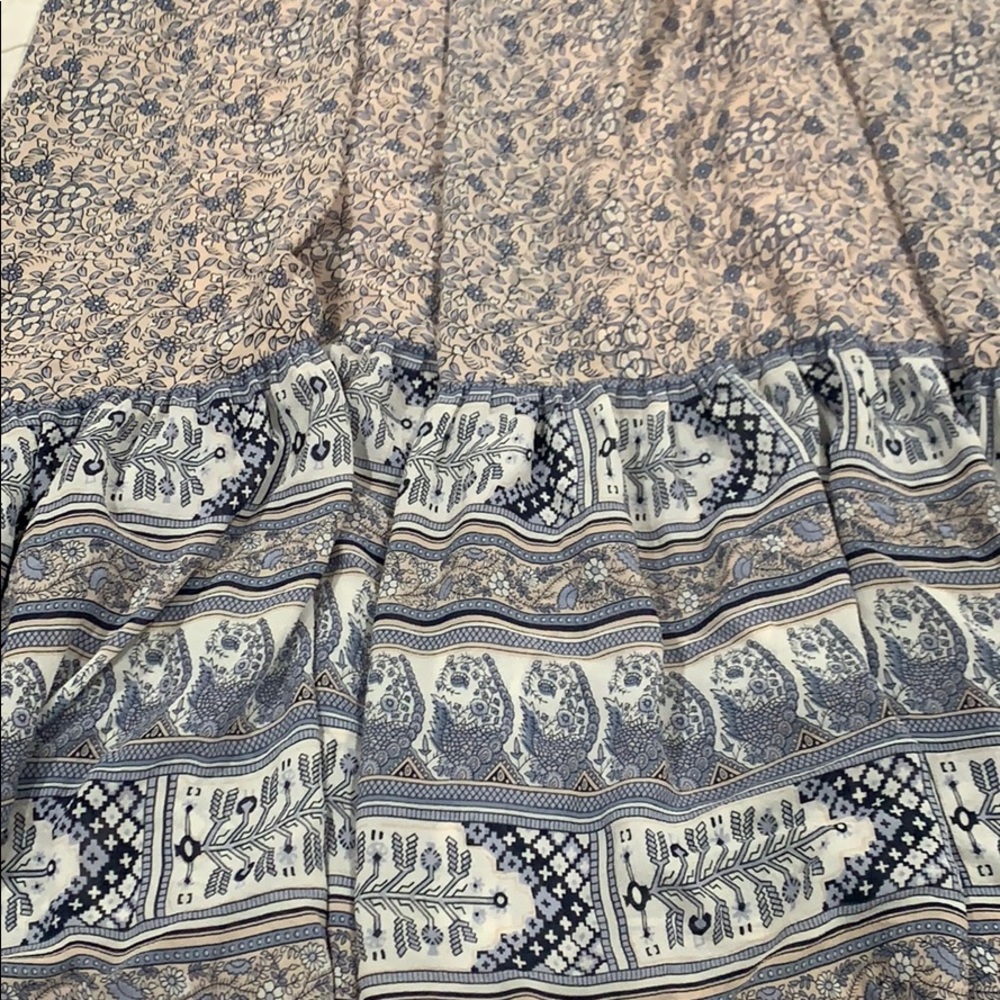 Ulla Johnson Blue and Cream Paisley Maxi Dress - Picture 3 of 6